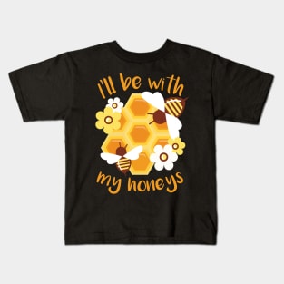 honeycomb, honeycomb shirt, honeycomb gift, honey, bee, bee shirt, bees, bees shirt Kids T-Shirt